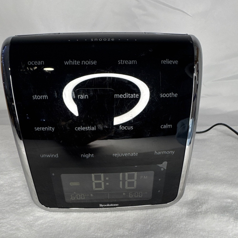 Brookstone Tranquil Moments Advanced Sleep Sound Therapy Machine 16-Sounds W/ AC
